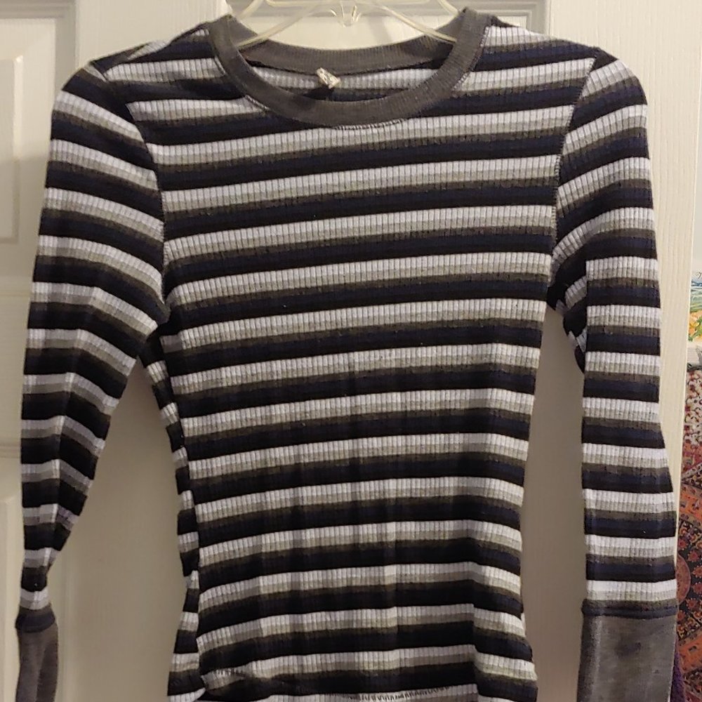 FP striped half sleeve top